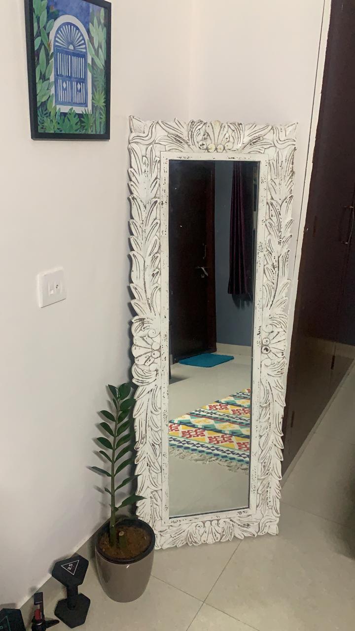 Waves mirror frame in full length